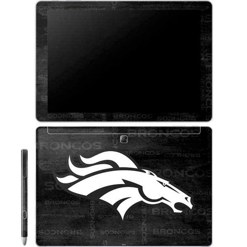 NFL Denver Broncos Black & White Galaxy Book 12in Skin